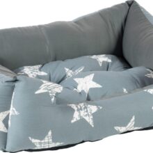 מיטה בד אפור כוכבים במגוון מידות