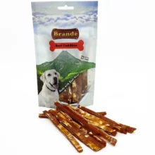 חטיף לכלבים של Brande בטעם בקר וקוד, על עצם ללא דגנים וללא חומרי טעם וצבעי מאכל מלאכותיים